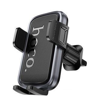 Автодержатель для телефона HOCO H78 Vista push-type car holder (air outlet) Black Metal Gray 510458387 фото