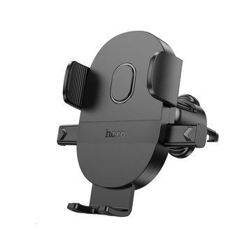 Автодержатель для телефона HOCO H18 Mighty one-button car holder(air outlet) Black 309132079 фото