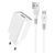 Мережевий зарядний пристрій з кабелем WUW-T82 Single USB home charger set micro 719148112 фото