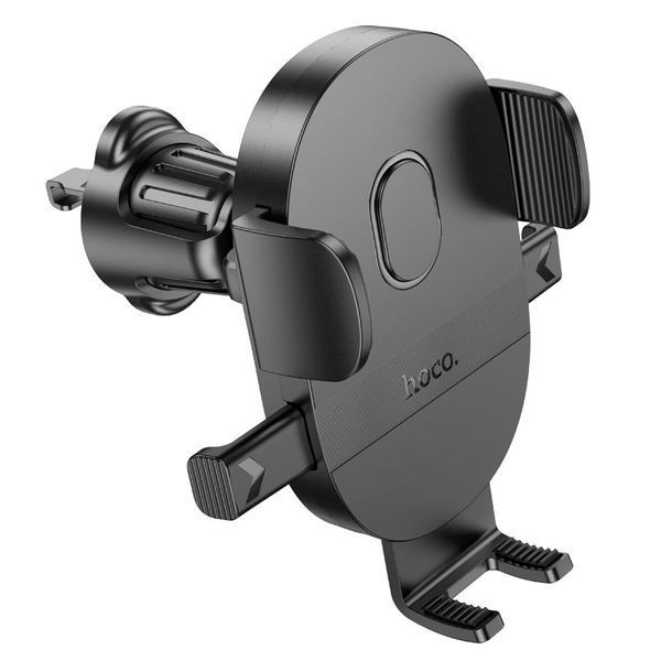 Автодержатель для телефона HOCO H18 Mighty one-button car holder(air outlet) Black 309132079 фото