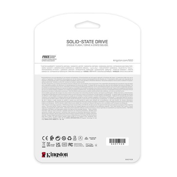 Накопичувач SSD M.2 Kingston KC3000 1024GB NVMe 2280 PCIe 4.0 x4 3D NAND TLC 693604729 фото