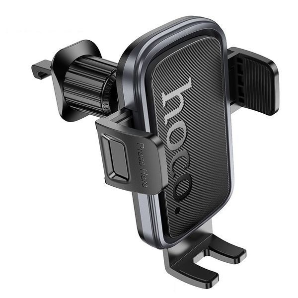 Автотримач для телефона HOCO H78 Vista push-type car holder (air outlet) Black Metal Gray 510458387 фото