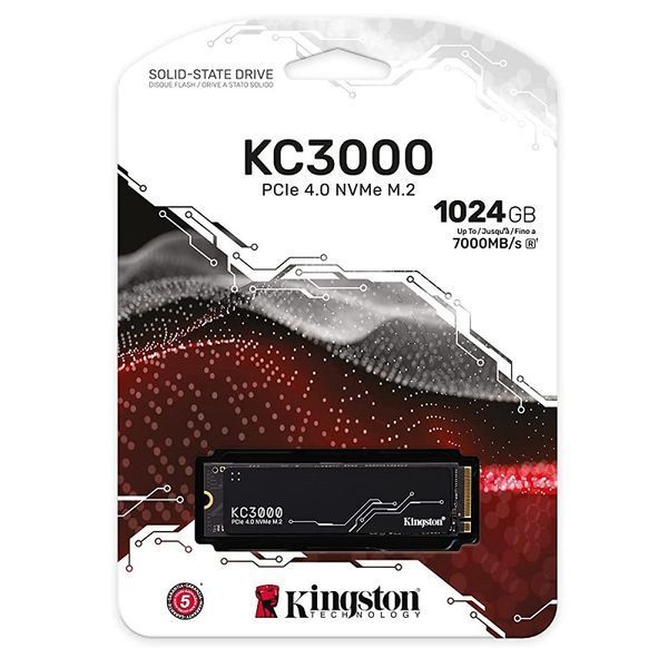 Накопичувач SSD M.2 Kingston KC3000 1024GB NVMe 2280 PCIe 4.0 x4 3D NAND TLC 693604729 фото