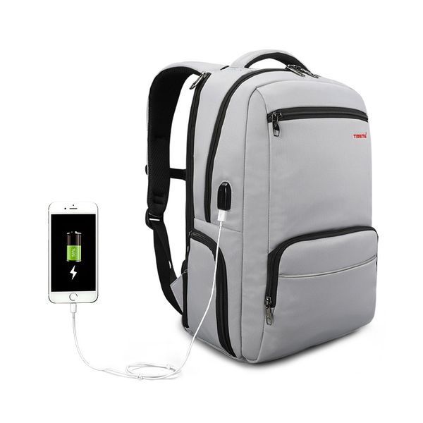 Рюкзак Tigernu T-B3319 15.6" Silver grey 113326933 фото