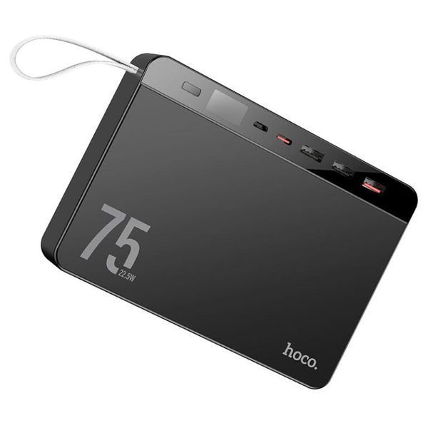 Зовнішній акумулятор HOCO J94 Overlord 22.5W fully compatible power bank(75000mAh) Black 302098269 фото
