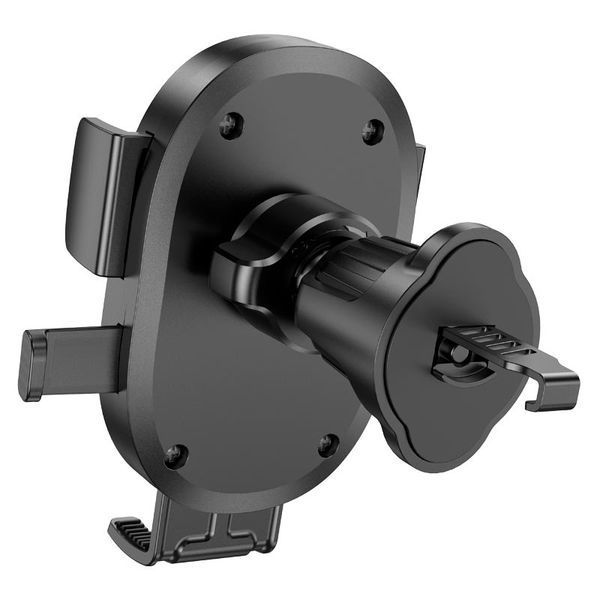 Автодержатель для телефона HOCO H18 Mighty one-button car holder(air outlet) Black 309132079 фото