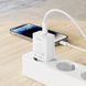 Сетевое зарядное устройство с кабелем HOCO C143A Benefit single port PD20W charger set(C to iP) White 106178432 фото 8
