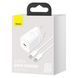 Мережевий зарядний пристрій з кабелем Baseus Super Si Quick Charger 1C 25W EU Sets White（ Mini White Cable Type-C to Type-C 3A 1m White） 635614979 фото 2