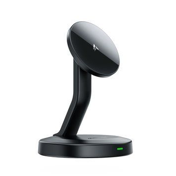 Бездротовий мультизарядний пристрій ACEFAST E26 desktop mobile phone wireless charging holder Black 832425016 фото