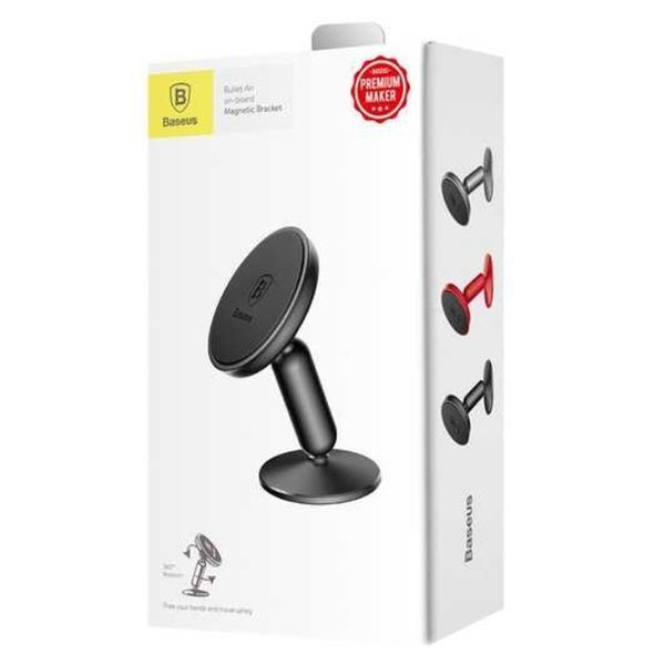 Автотримач для телефона Baseus Bullet On-board Magnetic Bracket Black 801758721 фото