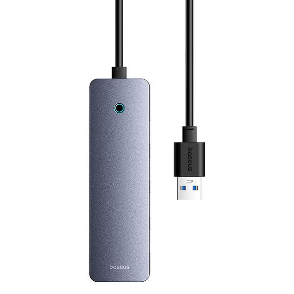 USB-хаб Baseus UltraJoy Series 4-Port HUB Lite 50cm Space Grey（USBA to USB3.0*4+Type-C5V） 778381228 фото