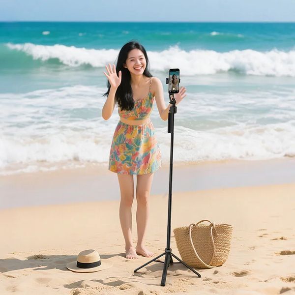 Штатив з автоматичним стеженням Ulanzi TT23 Auto-Tracking Selfie Stick Tripod Black 696101833 фото