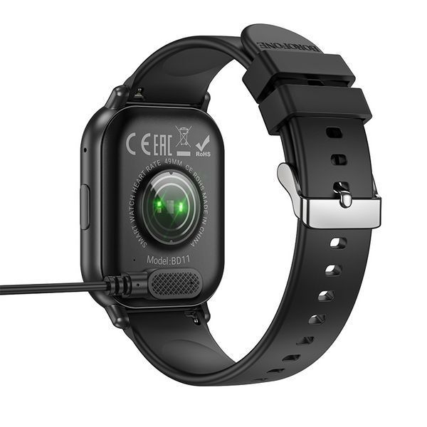 Смарт-часы BOROFONE BD11 51mm. 220 mAh. IPX4 Smart sports watch (call version) Black 319717292 фото