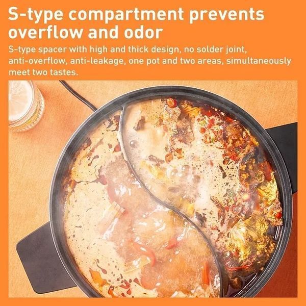 Двосекційна каструля Xiaomi ZHIWUZHU Mandarin duck pot (Mijia induction cooker special) 547115186 фото