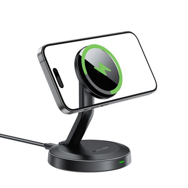 Беспроводное мультизарядное устройство ACEFAST E26 desktop mobile phone wireless charging holder Black 832425016 фото