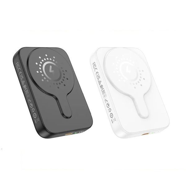 Зовнішній акумулятор HOCO J117A Esteem PD20W magnetic power bank(10000mAh) White 889062788 фото