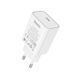 Мережевий зарядний пристрій HOCO C143A Benefit single port PD20W charger White 905649732 фото 1