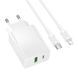 Мережевий зарядний пристрій з кабелем BOROFONE BAS76A Source PD30W+QC3.0 charger set(C to iP) White 962495361 фото 1