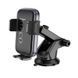 Автодержатель для телефона HOCO H79 Vista push-type car holder (center console) Black Metal Gray 997079667 фото 7