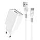 Мережевий зарядний пристрій з кабелем WUW-T82 Single USB home charger set type-c 114161760 фото 1