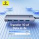 USB-хаб Baseus UltraJoy Series 4-Port HUB Lite 50cm Space Grey（USBA to USB3.0*4+Type-C5V） 778381228 фото 11