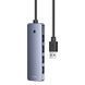 USB-хаб Baseus UltraJoy Series 4-Port HUB Lite 50cm Space Grey（USBA to USB3.0*4+Type-C5V） 778381228 фото 5