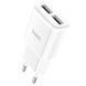 Мережевий зарядний пристрій HOCO C88A Star round dual port charger 12W White 113617660 фото 4