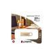 Флеш-накопичувач Kingston USB 3.2 SE9 G3 64GB 220MB/s Metal/Gold 985731133 фото 2