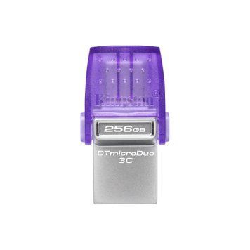 Флеш-накопичувач Kingston USB 3.2 DT microDuo 3C 256GB (Type-A/Type-C) (200Mb/s) 671632972 фото