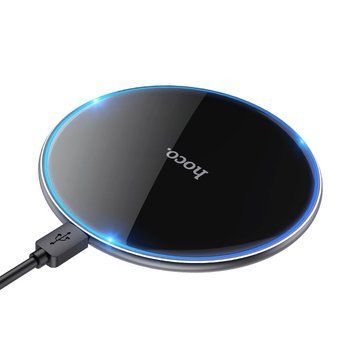 Бездротовий зарядний пристрій HOCO CW6 Pro Easy 15W charging wireless fast charger Black 700972652 фото