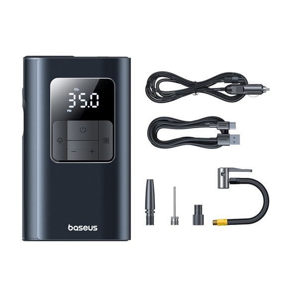 Автомобільний насос Baseus PrimeTrip VA1 Wired and Wireless 2-in-1 Tire Inflator Cosmic Black 786647286 фото