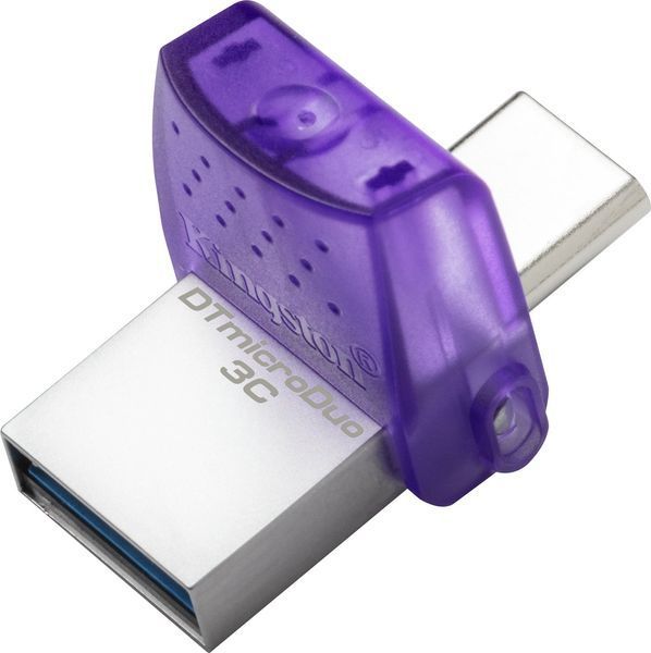 Флеш-накопичувач Kingston USB 3.2 DT microDuo 3C 256GB (Type-A/Type-C) (200Mb/s) 671632972 фото