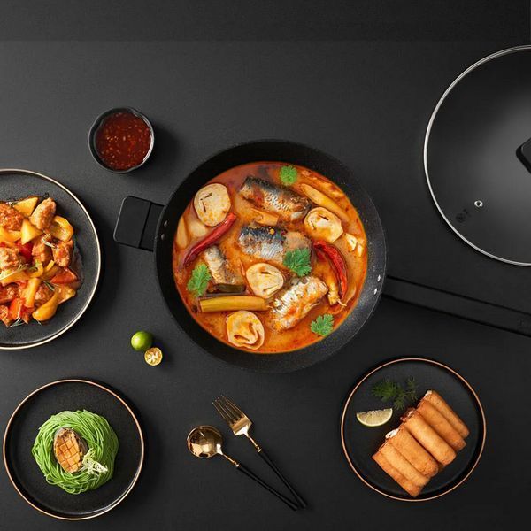 Антипригарна сковорода Xiaomi ZHIWUZHU cooking non-stick wok Mijia custom 377716106 фото