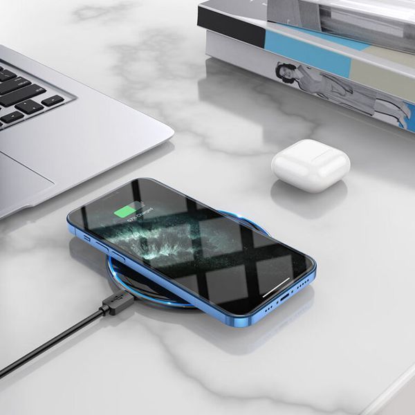 Бездротовий зарядний пристрій HOCO CW6 Pro Easy 15W charging wireless fast charger Black 700972652 фото
