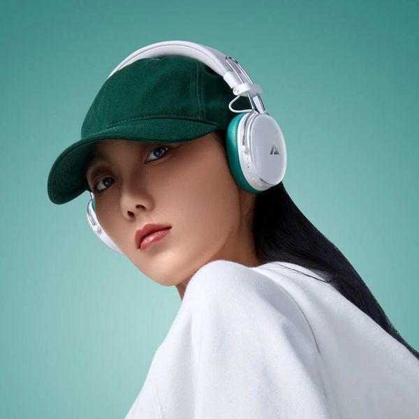 Бездротові накладні навушники ACEFAST H7 active noise reduction wireless headset Pearl white 159652758 фото