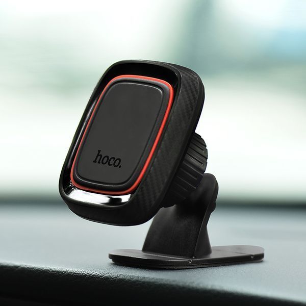 Автотримач для телефона HOCO CA24 Lotto series magnetic automotive center adsorbed holder Black 597616556 фото