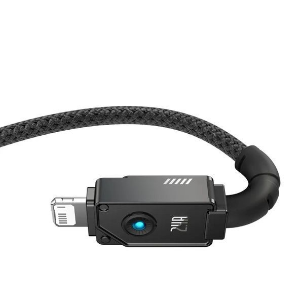 Кабель Baseus Unbreakable Series Fast Charging Data Cable USB to iP 2.4A 2m Cluster Black 277384279 фото