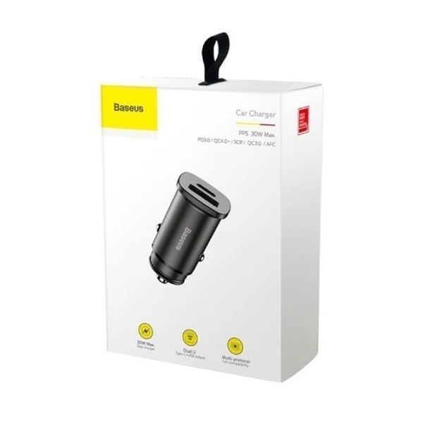 Автомобильное зарядное устройство Baseus PPS Car Charger(30W PD3.0 QC4.0+ SCP ) Black 901371258 фото