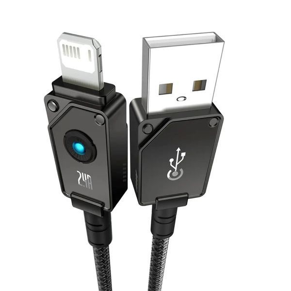 Кабель Baseus Unbreakable Series Fast Charging Data Cable USB to iP 2.4A 2m Cluster Black 277384279 фото