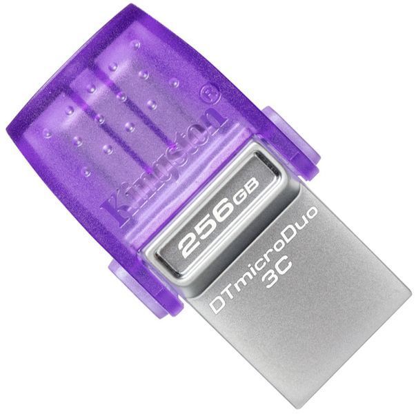 Флеш-накопичувач Kingston USB 3.2 DT microDuo 3C 256GB (Type-A/Type-C) (200Mb/s) 671632972 фото