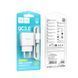 Сетевое зарядное устройство с кабелем HOCO C140A Smart single port QC3.0 charger set (Micro)(EU) White 469676098 фото 2