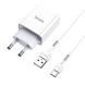 Мережевий зарядний пристрій з кабелем HOCO C81A Asombroso single port charger set(Type-C) White 151859285 фото 3