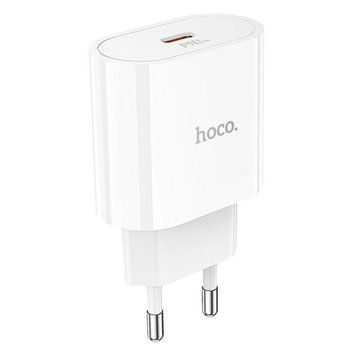 Мережевий зарядний пристрій з кабелем HOCO C94A Metro single port PD20W charger set(Type-C to Type-C) White 966574910 фото
