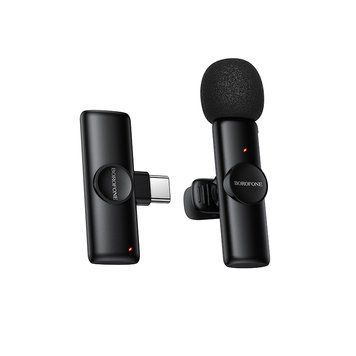 Бездротова мікрофонна система BOROFONE BFK16 Winner (Type-C) Black 916792864 фото