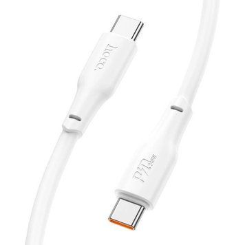 Кабель HOCO X93 Type-C to Type-C 240W, 2m, TPE, TPE connectors, White 506970297 фото