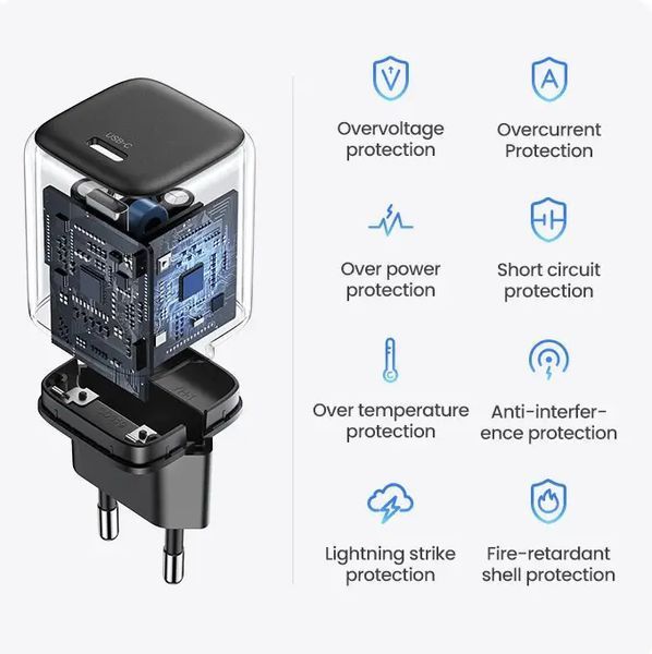 Мережевий зарядний пристрій UGREEN CD318 Nexode mini 20W Charger EU (UGR-90664) 876067779 фото