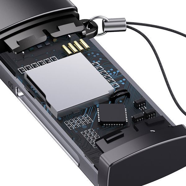 Картридер Baseus Lite Series USB-A to SD/TF Card Reader Grey 531505325 фото