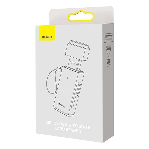 Картридер Baseus Lite Series USB-A to SD/TF Card Reader Grey 531505325 фото