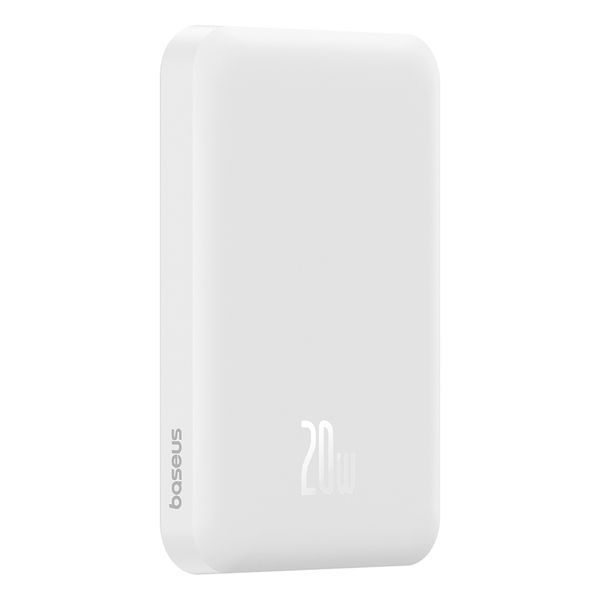 Зовнішній акумулятор Baseus Magnetic Mini Wireless Fast Charge Power Bank 5000mAh 20W Stellar White（With Simple Series Charging Cable Type-C to Typ 103253990 фото