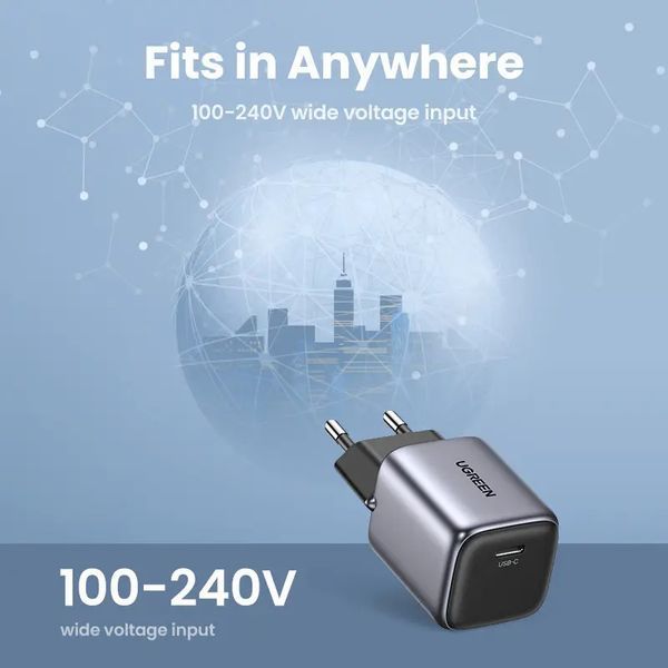 Мережевий зарядний пристрій UGREEN CD318 Nexode mini 20W Charger EU (UGR-90664) 876067779 фото